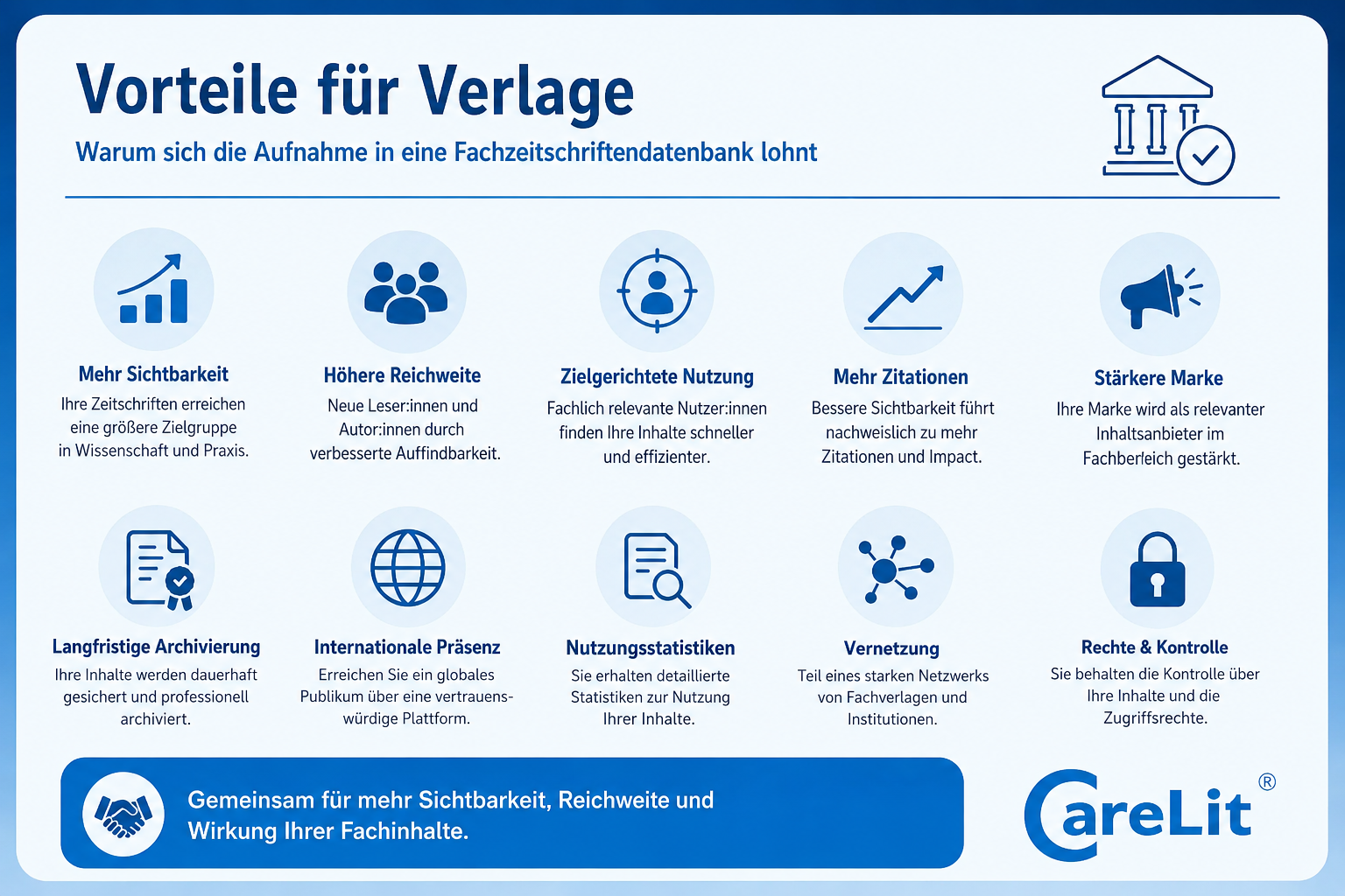 Vorteile für Verlage