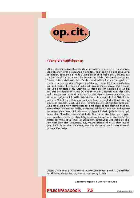 Begegnung mit Sterben und Tod in der Pflege