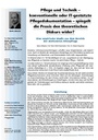Pflege und Technik – konventionelle oder IT-gestützte Pflegedokumentation – spiegelt die Praxis den theoretischen Diskurs wider? Eine empirische Studie aus dem Bereich der stationären Altenpflege