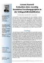 Lessons learned: Evaluation eines vorzeitig beendeten Forschungsprojekts in der Schlaganfallrehabilitation