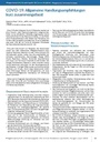 COVID-19: Allgemeine Handlungsempfehlungen kurz zusammengefasst