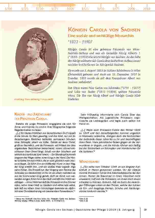 Portrait: Königin Carola von Sachsen