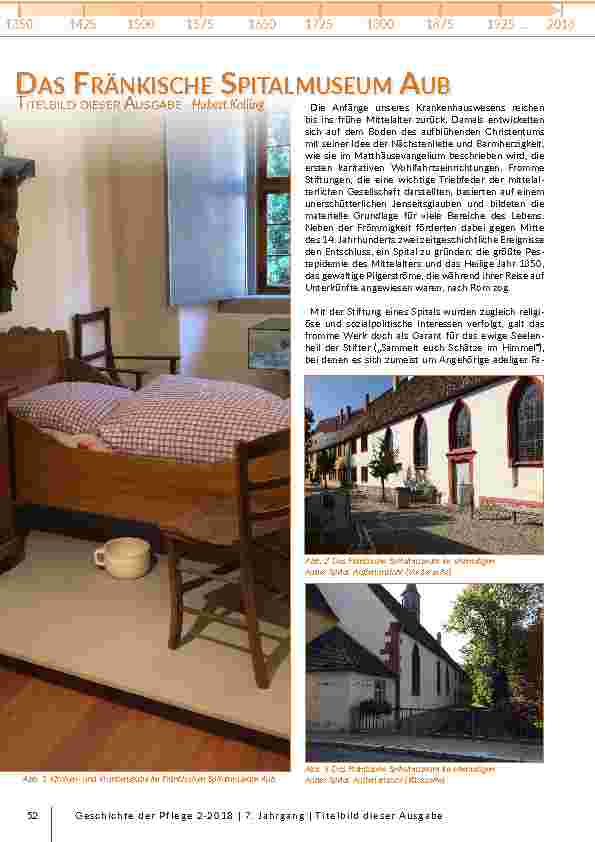 Titelbild dieser Ausgabe: Das Fränkische Spitalmuseum Aub