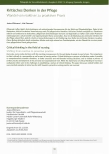 [doc_234006] Kritisches Denken in der Pflege. Wandel von reaktiver zu proaktiver Praxis.