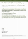 [doc_234005] Wie schätzen angehende Operationstechnische Assistentinnen die praktische Ausbildung im OP ein?