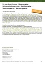 Zu den Spezifika der Pflegesprache: Wissenschaftssprache – Berufssprache – Verteilersprache? /? Transfersprache