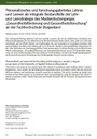 Personalisiertes und forschungsgeleitetes Lehren und Lernen als integrale Bestandteile der Lehrund Lernstrategie des Masterstudienganges „Gesundheitsförderung und Gesundheitsforschung“ an der Fachhochschule Burgenland