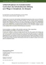Unterricht planen im modularisierten Curriculum des Schulverbundes Bildung und Pflege in Osnabrück. Ein Beispiel.