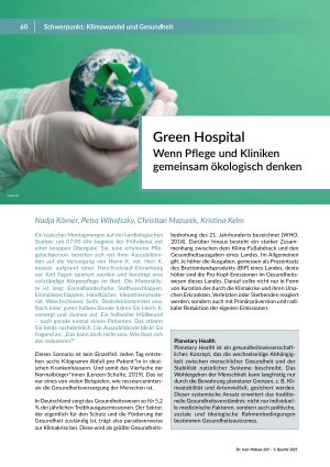 Green Hospital Wenn Pflege und Kliniken gemeinsam ökologisch denken
