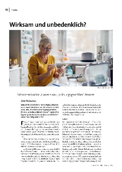 Wirksam und unbedenklich? Selbstmedikation, Evidenz und „ordnungsgemäßes“ Beraten