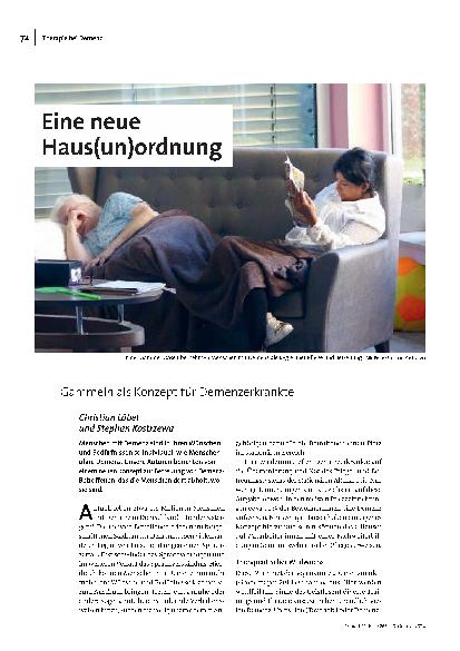 Eine neue Haus(un)ordnung: Gammeln als Konzept für Demenzerkrankte