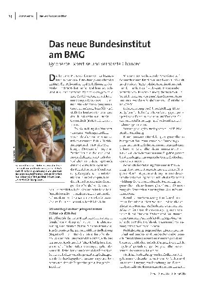 Das neue Bundesinstitut am BMG ignorierte Expertise und verpasste Chancen.