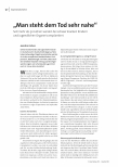 [doc_240894] Man steht dem Tod sehr nahe. Seit mehr als 50 Jahren werden bei schwer kranken Kindern und Jugendlichen Organe transplantiert.