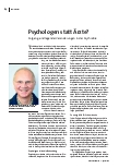 Psychologen statt Ärzte?