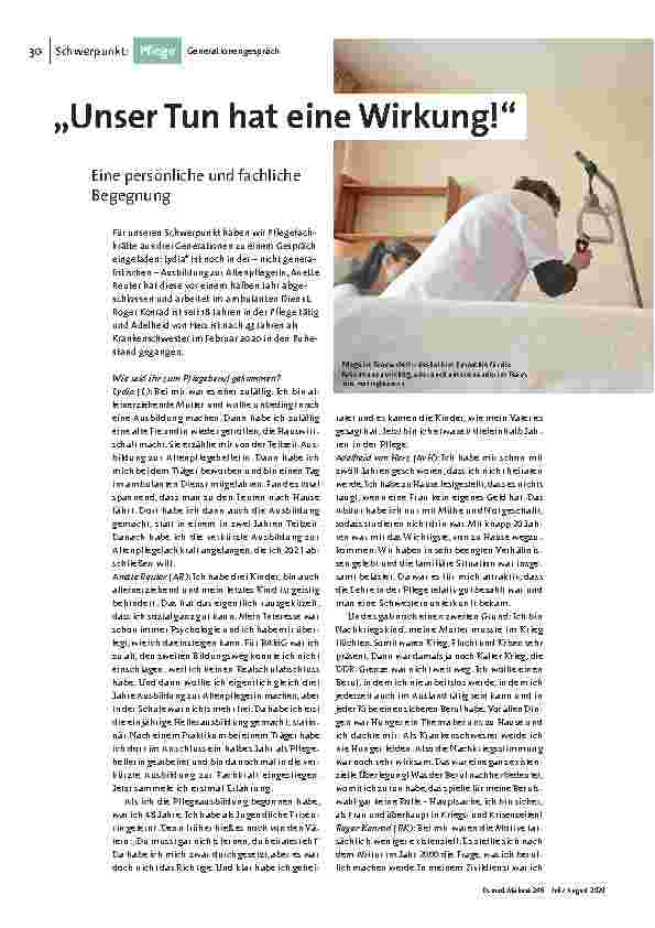 "Unser Tun hat eine Wirkung!"