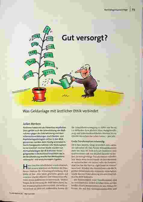 Gut versorgt? Was Geldanlage mit ärztlicher Ethik verbindet