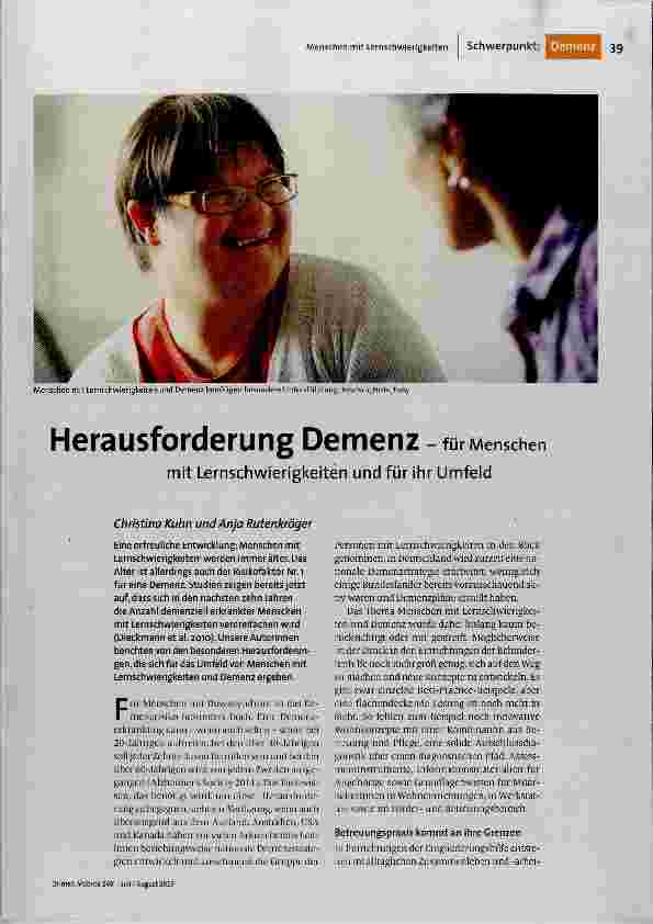Herausforderung Demenz
