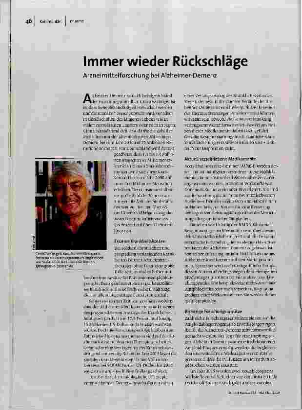 Immer wieder Rückschläge