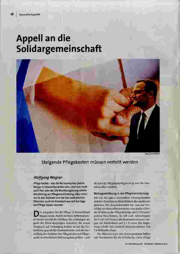 Appell an die Solidargemeinschaft