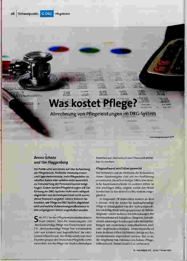 Was kostet Pflege?
