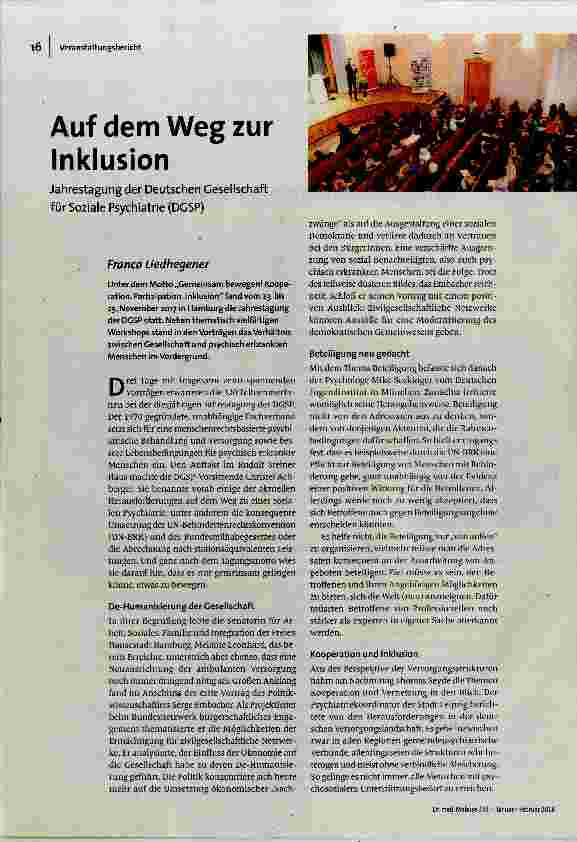 Auf dem Weg zur Inklusion