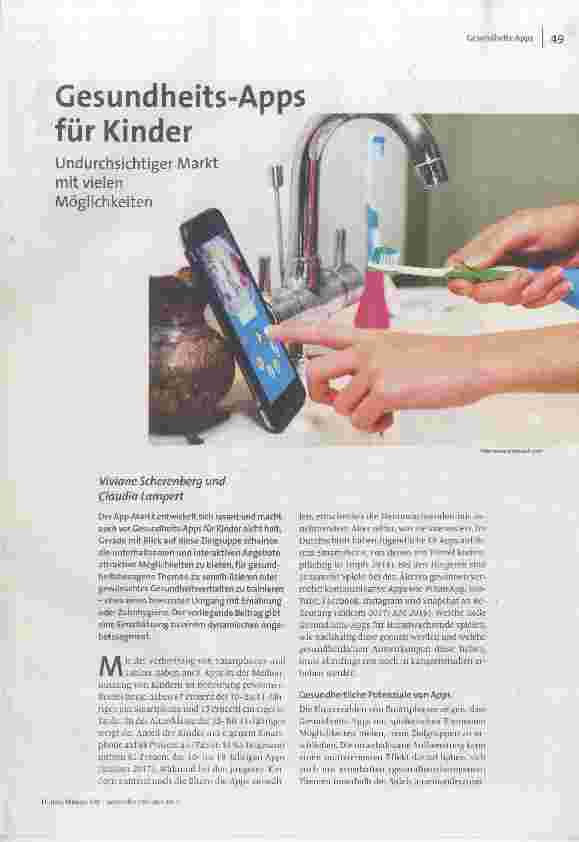 Gesundheits-Apps für Kinder