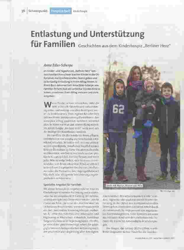 Entlastung und Unterstützung für Familien