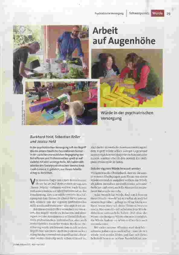 Arbeit auf Augenhöhe