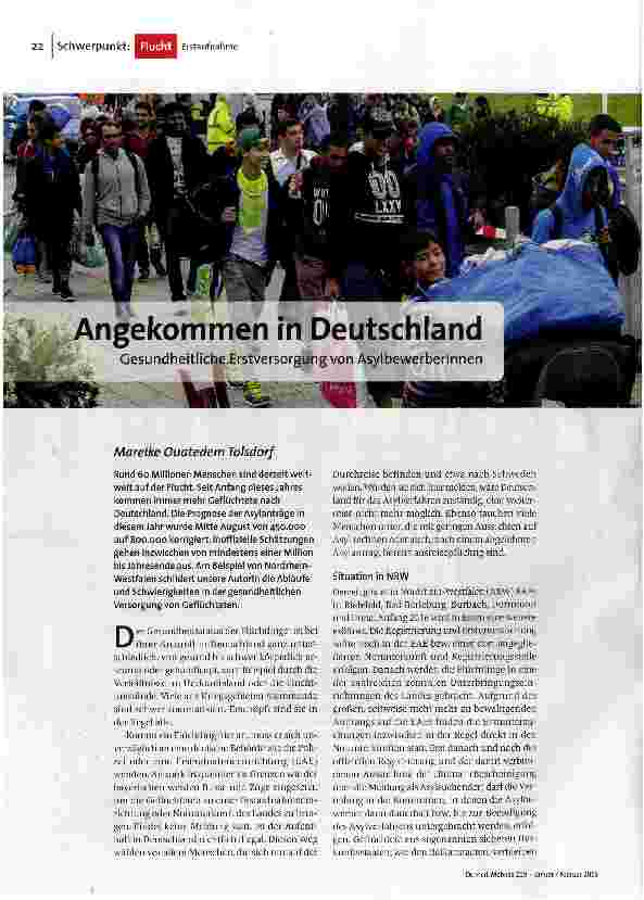 Angekommen in Deutschland