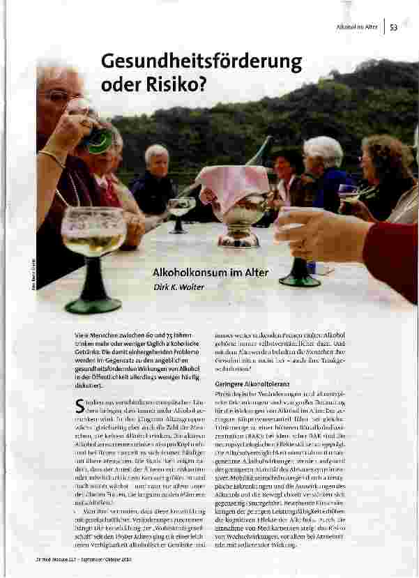 Gesundheitsförderung oder Risiko?