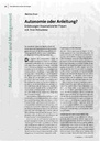 Autonomie oder Anleitung?