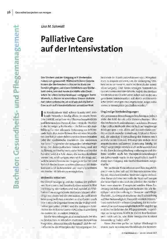 Palliative Care auf der Intensivstation