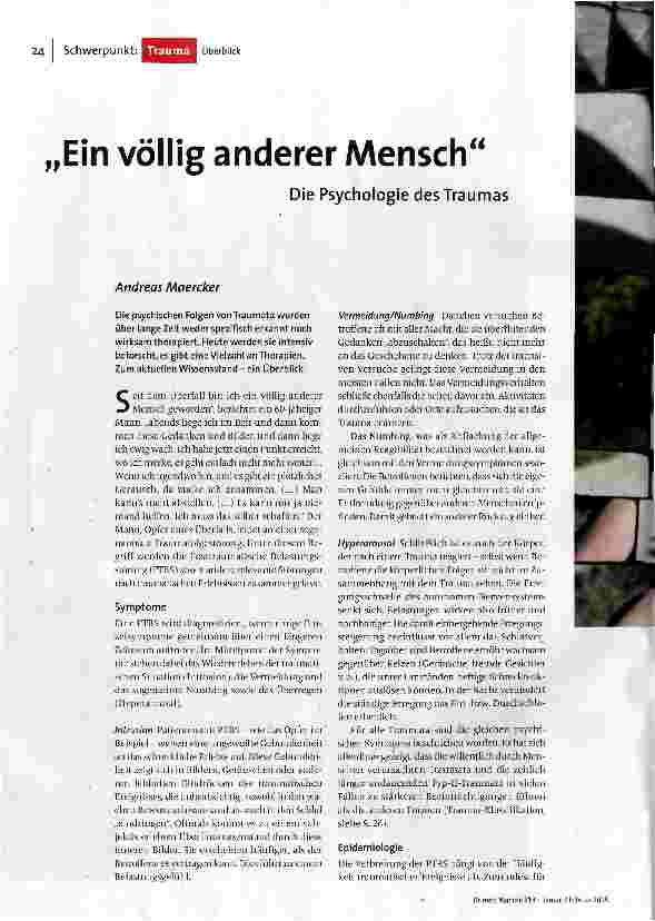 Ein völlig anderer Mensch