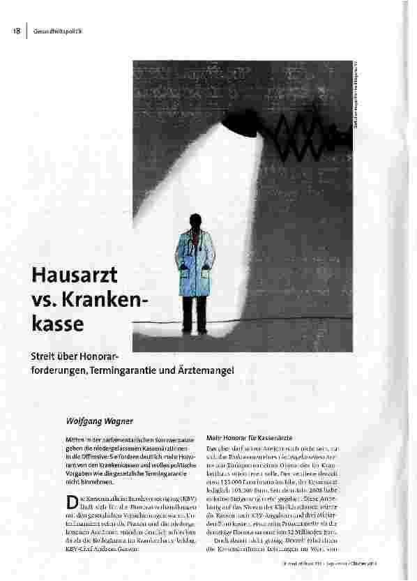 Hausarzt vs. Krankenkasse
