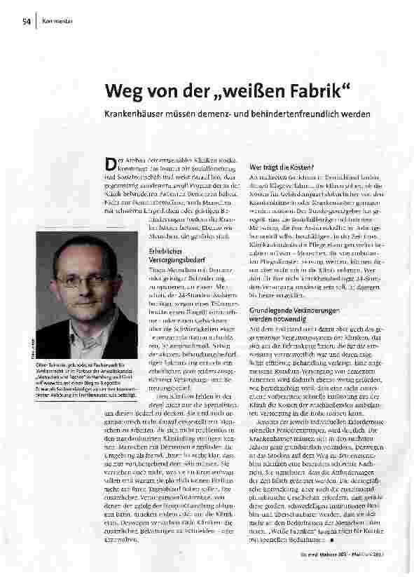 Weg von der „weißen Fabrik