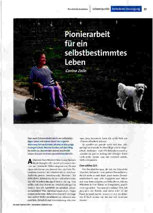 Pionierarbeit für ein selbstbestimmtes Leben