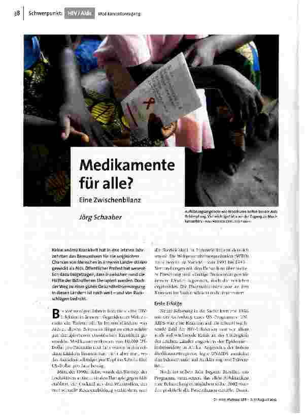 Medikamente für alle?