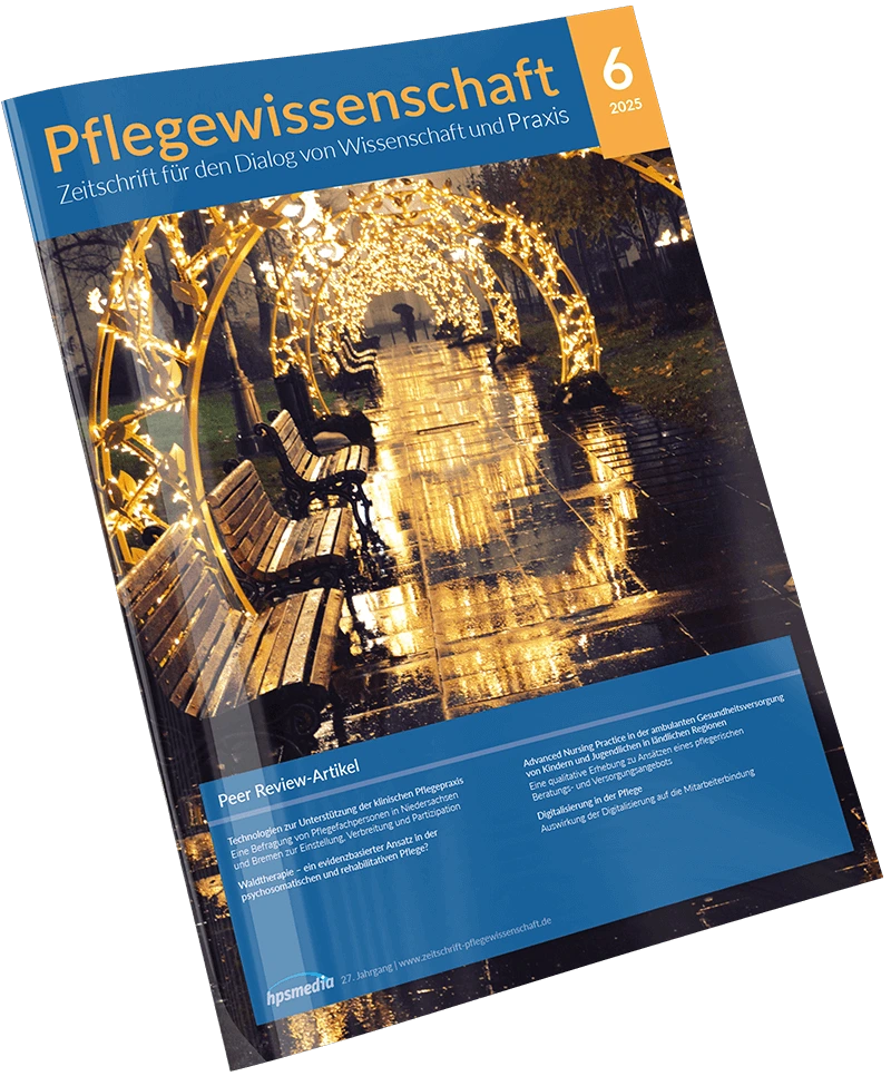 [pw_privat-online] Zeitschrift Pflegewissenschaft Online (Individual (1 Arbeitsplatz))
