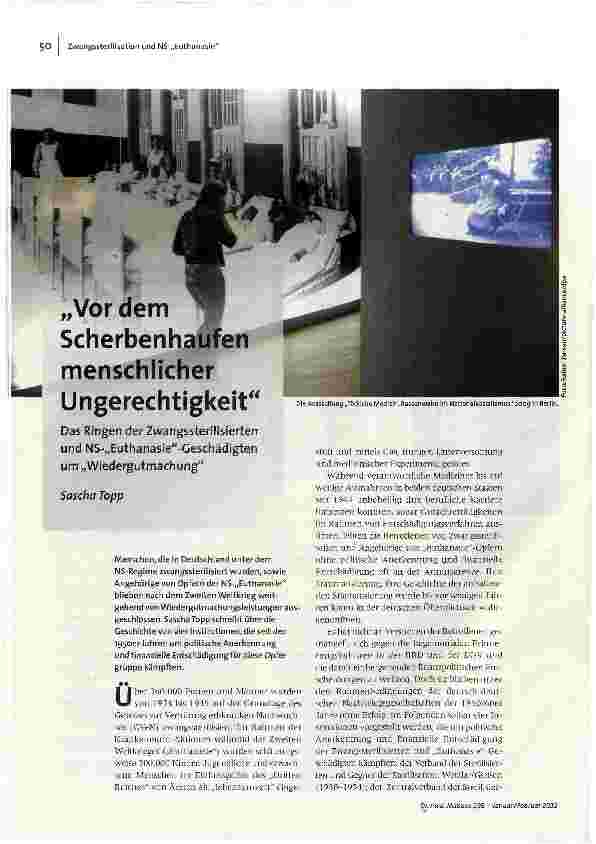 Scherbenhaufen menschlicher Ungerechtigkeit