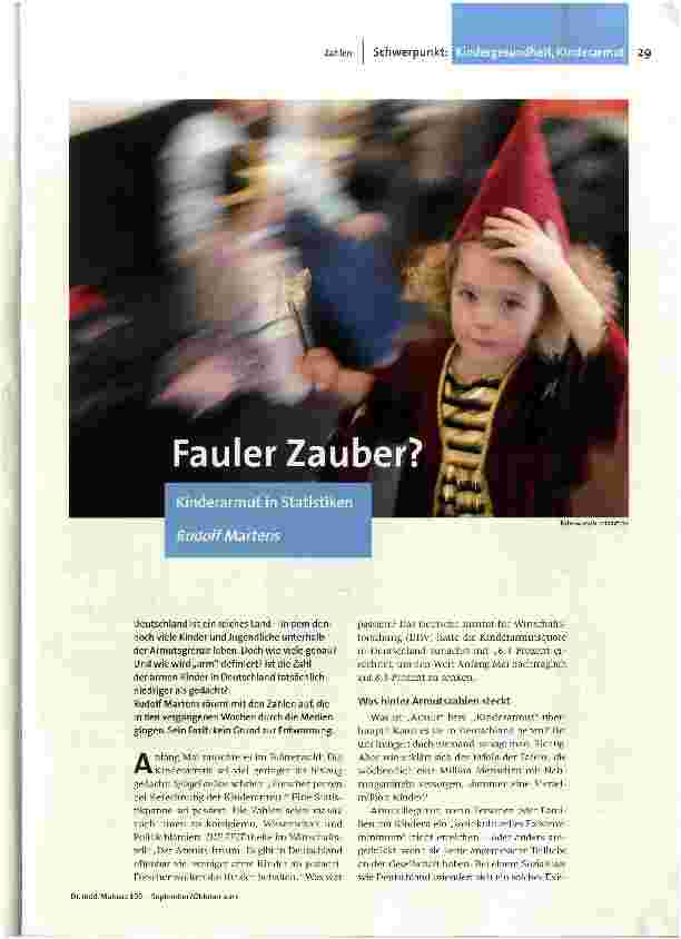 Fauler Zauber?