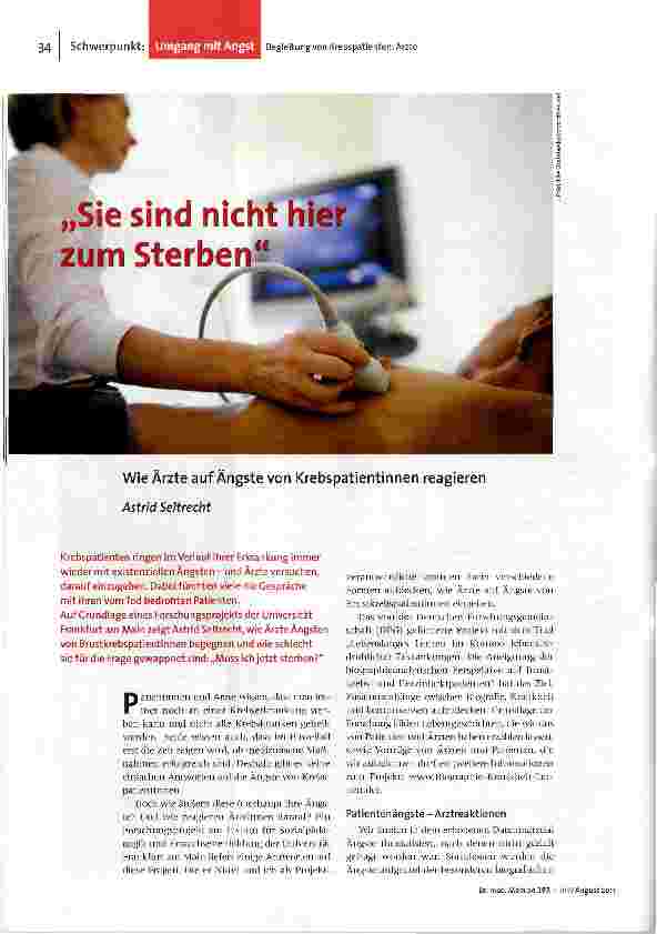 Sie sind nicht hier zum Sterben