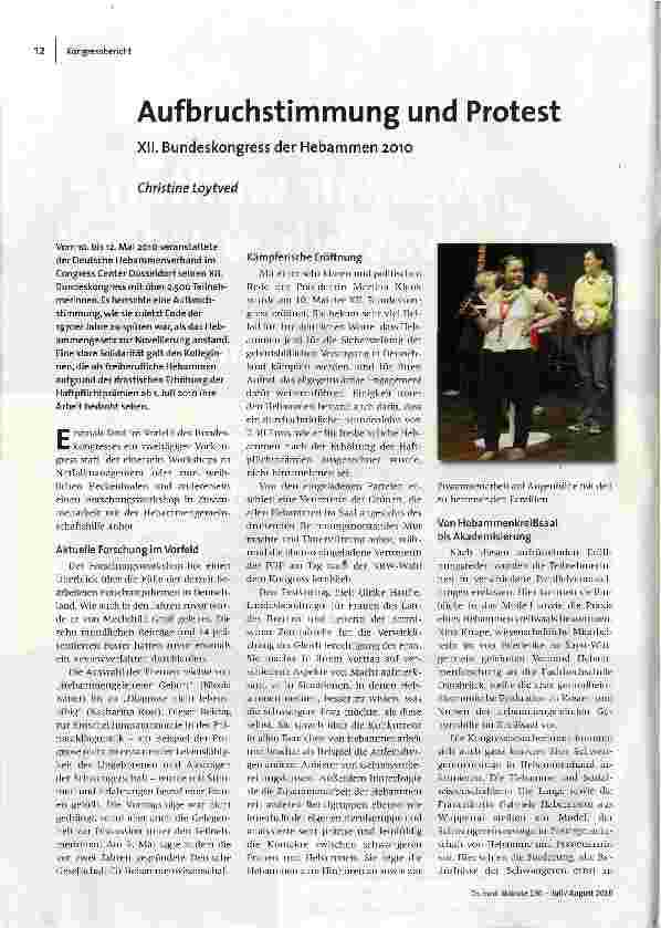 Aufbruchstimmung und Protest