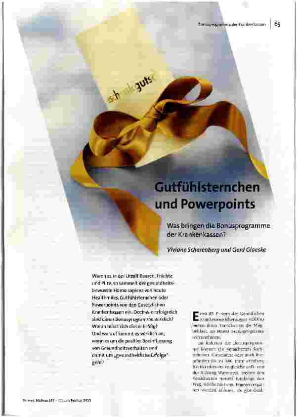 Gutfühlsternchen und Powerpoints