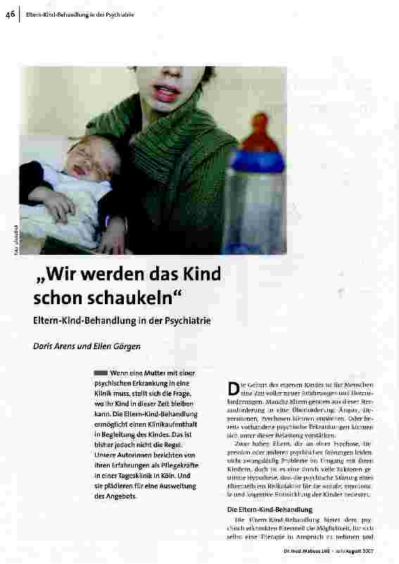 Wir werden das Kind schon schaukeln