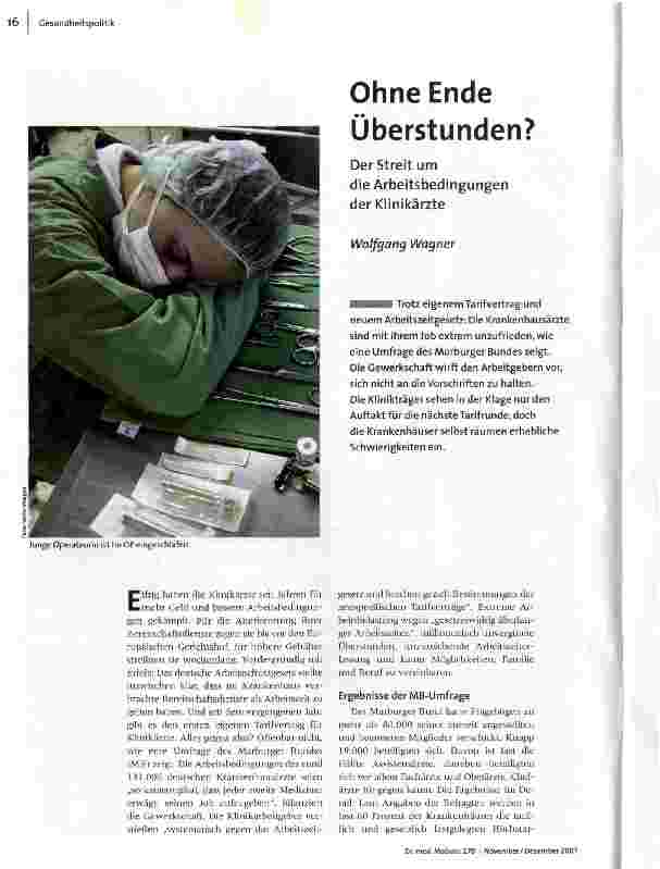 Ohne Ende Überstunden?