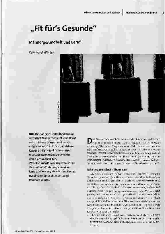 Fit fürs GesundeMännergesundheit und Beruf