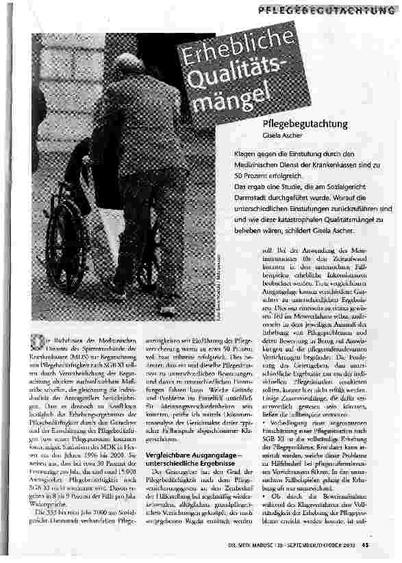 Erhebliche Qualitätsmängel