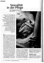 Sexualität in der Pflege Der Umgang mit Grenzen