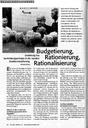 Budgetierung, Rationierung, Rationalisierung Zerstörung des Sachleistungsprinzips in der sozialen Krankenversicherung