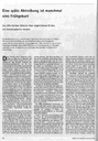 Eine späte Abtreibung ist manchmal eine Frühgeburt Zur öffentl. Debatte über abgetriebene Kinder, die lebend geboren werden